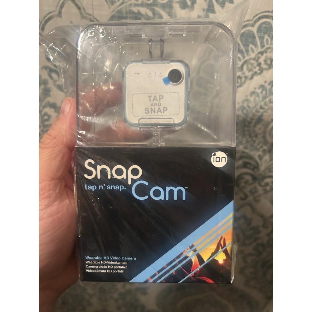 ion SnapCam Wearable HD Video Camera NEW Sealed White And Baby Blue T2